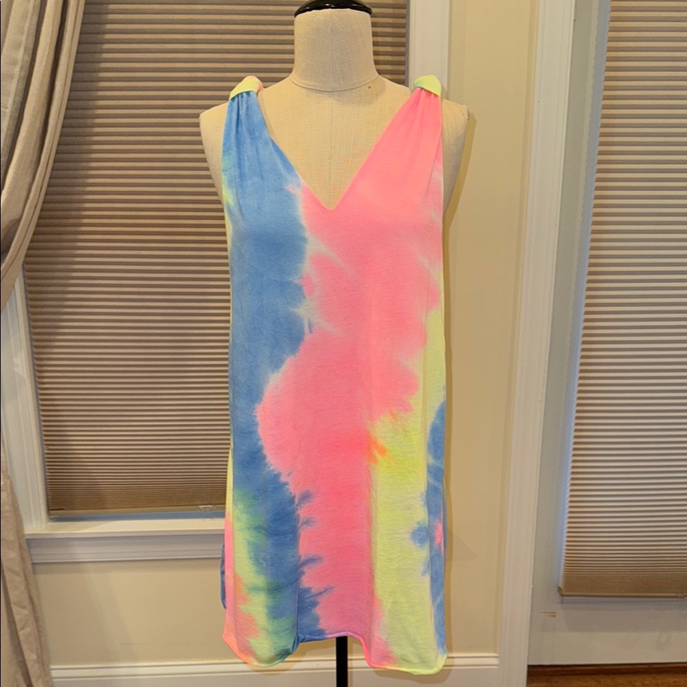 Colorful Tie-Dye Swimsuit Cover Up
